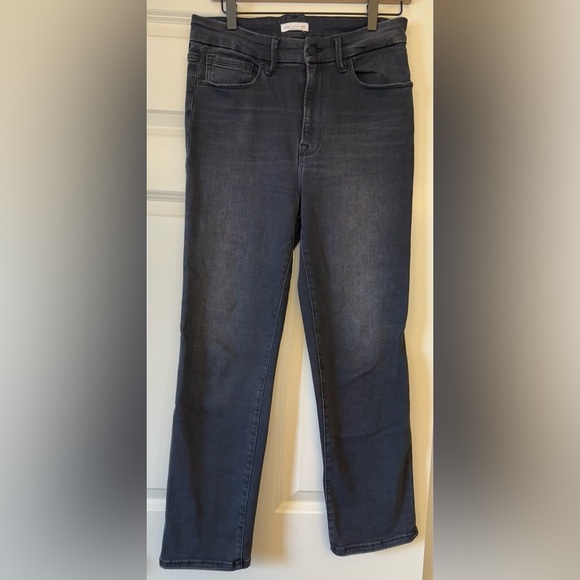Good American Always Fits Black Gray Wash Jeans Size 6-12 - Picture 1 of 10